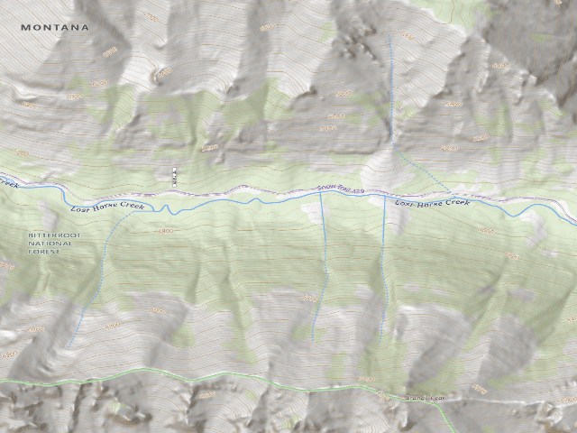 USGS topographic map of Lost Horse 009