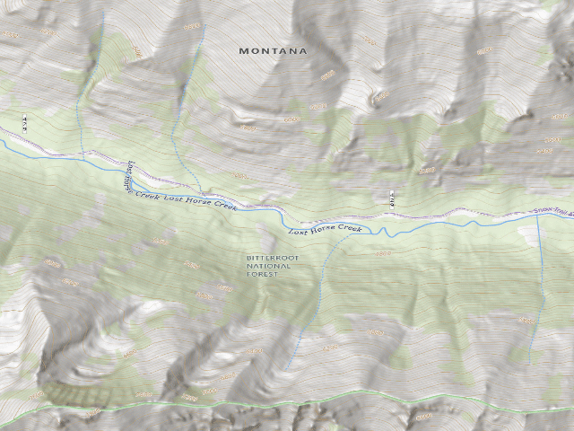 USGS topographic map of Lost Horse 010