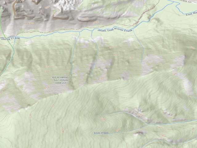 USGS topographic map of Lost Horse 013
