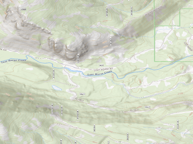 USGS topographic map of Lost Horse 014