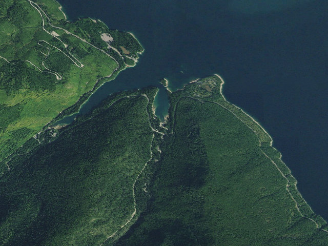 Aerial image of Lost Johnny Campground