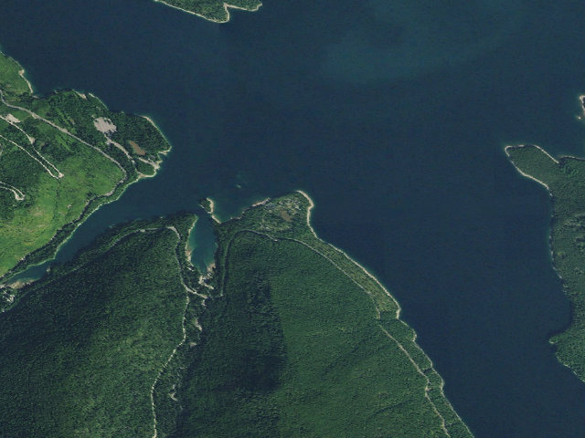 Aerial image of Lost Johnny Point Campground