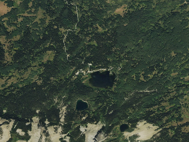 Aerial image of Lost Lake Campground