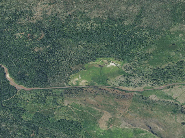 Aerial image of Lost Lake Campground