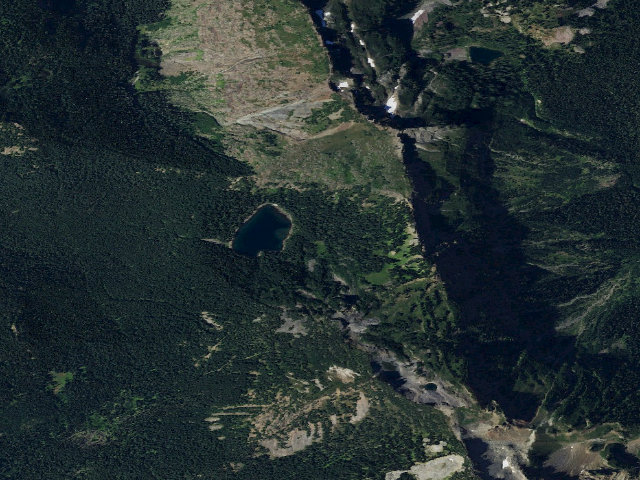 Aerial image of Lost Lake Horse Camp