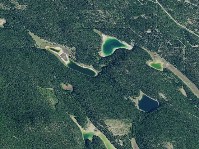 Aerial image of Lost Lake Site 1