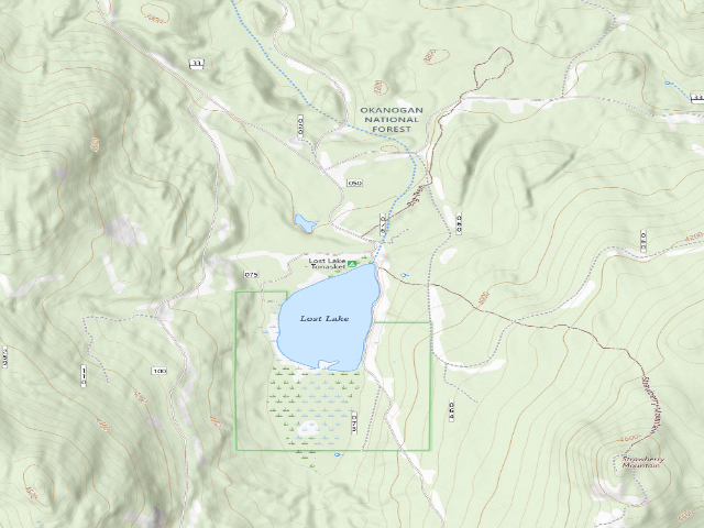 USGS topographic map of Lost Lake