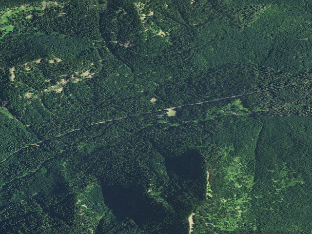 Aerial image of Lost Prairie Group Campground