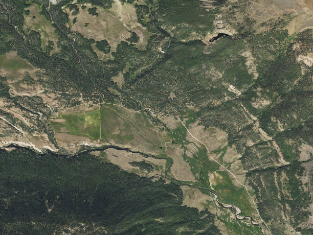 Aerial image of Lost Trail