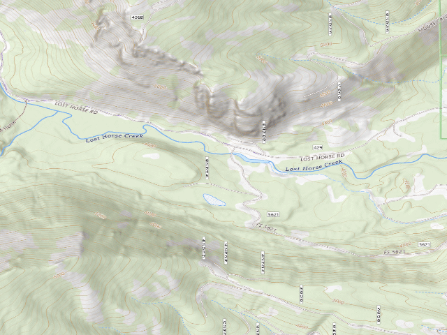 USGS topographic map of Losthorse-012