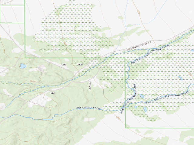 USGS topographic map of Lots Of Posts