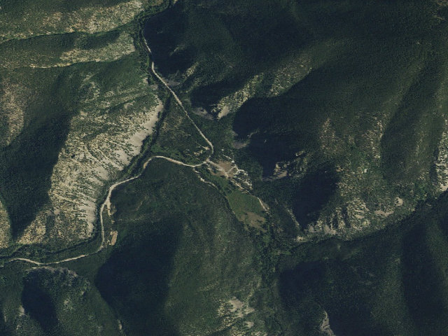 Aerial image of Lottis Creek Campground