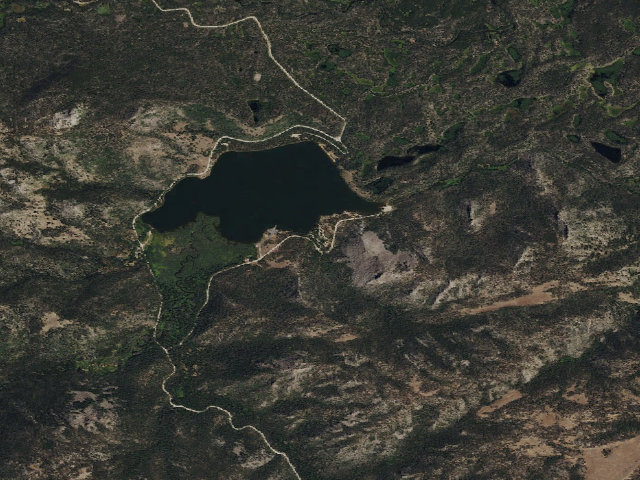 Aerial image of Louis Lake