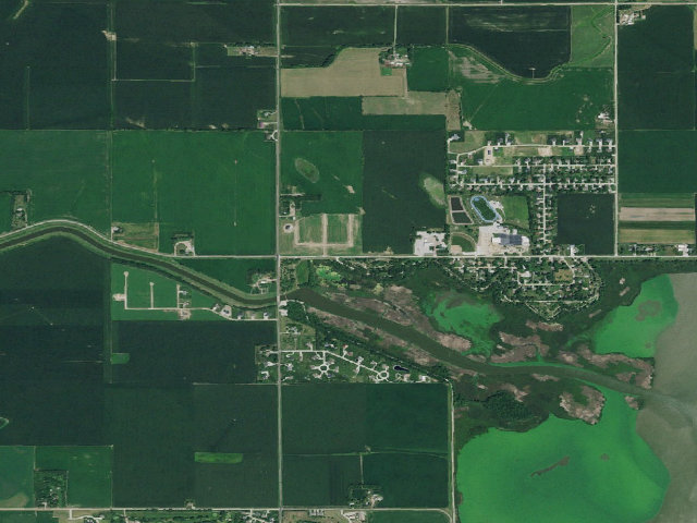 Aerial image of Loup Park / Lake Babcock