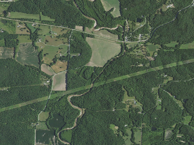 Aerial image of Loutre Lick Access