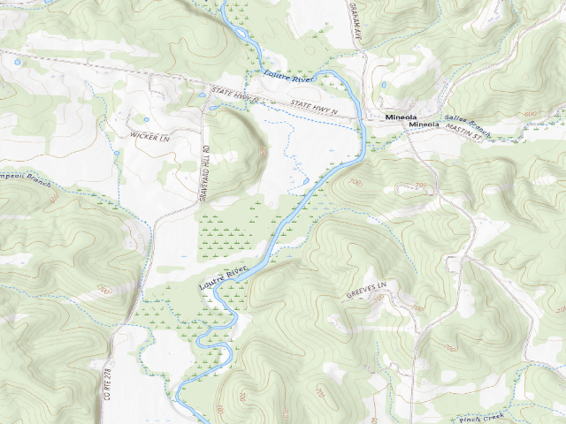USGS topographic map of Loutre Lick Access