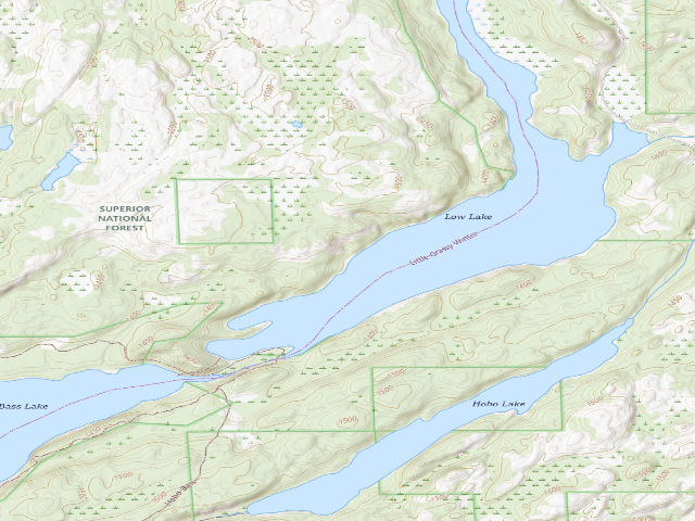 USGS topographic map of Low Lake Site 1