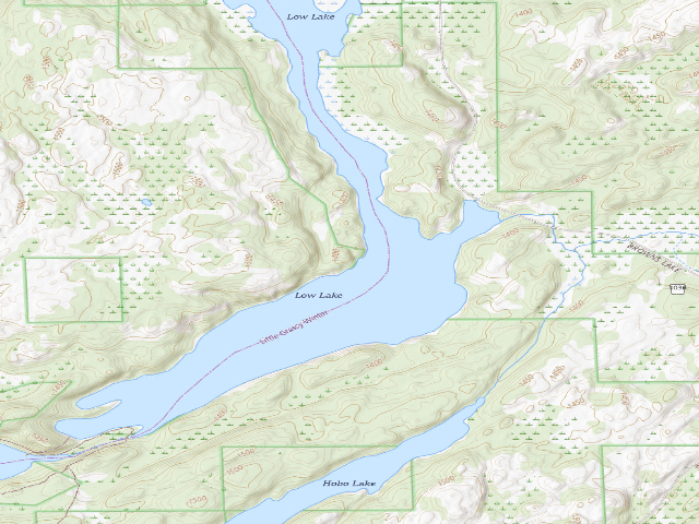 USGS topographic map of Low Lake Site 2