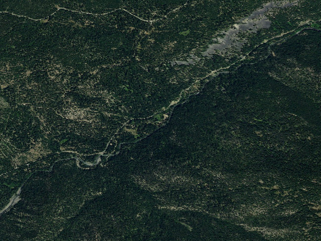 Aerial image of Lower Bakeoven Dispersed Camping Area