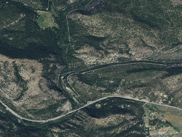 Aerial image of Lower Blackfoot River Corridor