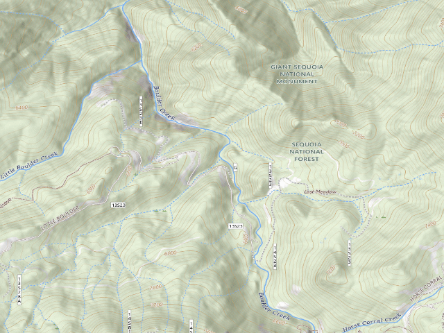 USGS topographic map of Lower Boulder