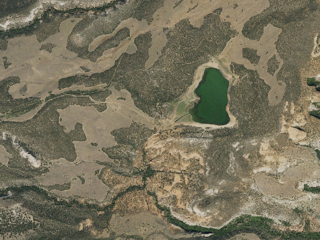 Aerial image of Lower Bowns Campground
