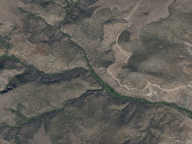 Aerial image of Lower Box Creek Trailhead