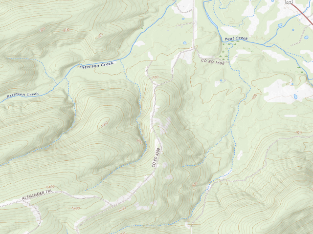 USGS topographic map of Lower Campground (Pushmataha WMA)