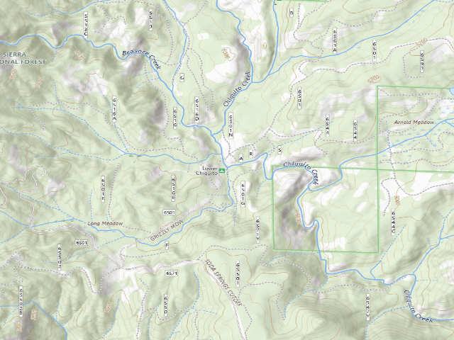 USGS topographic map of Lower Chiquito