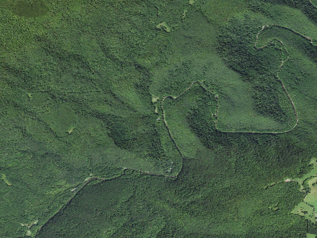Aerial image of Lower Glady Dispersed Camp Site
