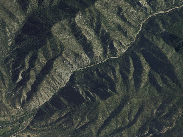 Aerial image of Lower Hondo Campground