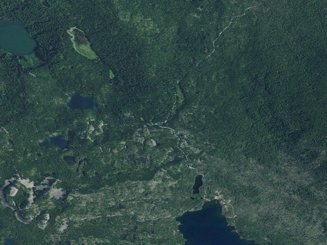 Aerial image of Lower Lake (Olallie)