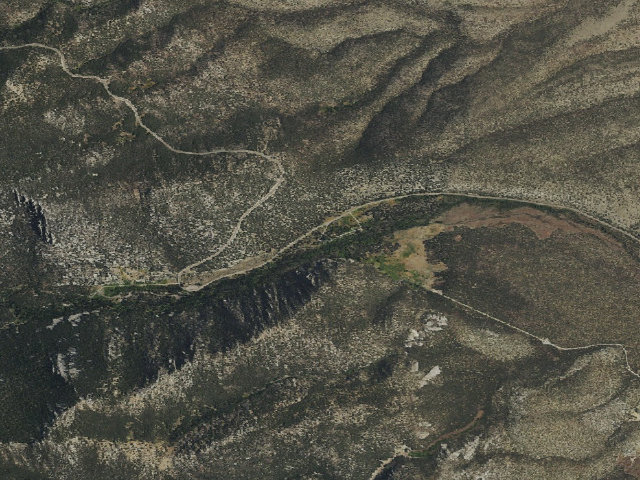 Aerial image of Lower Lehman Creek Campground