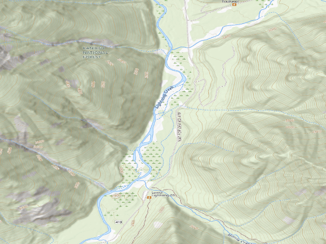 USGS topographic map of Lower Lightning 07