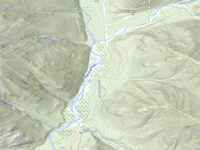 USGS topographic map of Lower Lightning 08