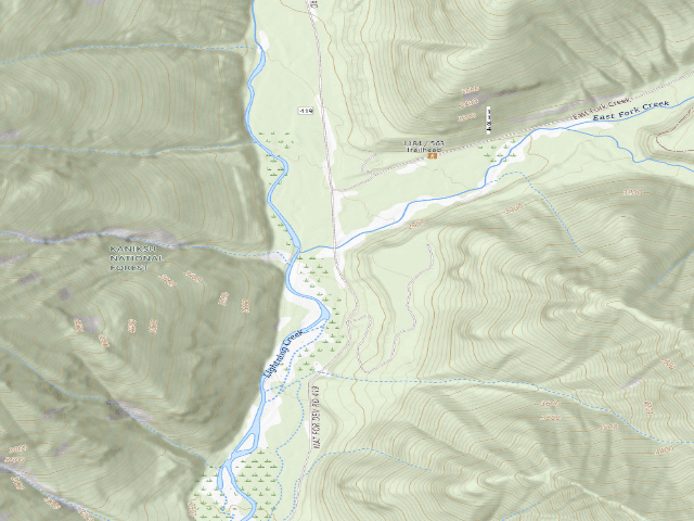 USGS topographic map of Lower Lightning 10