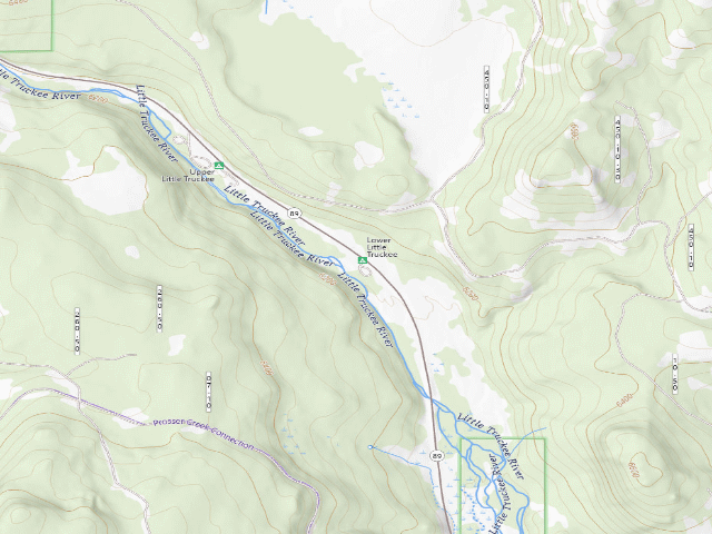 USGS topographic map of Lower Little Truckee