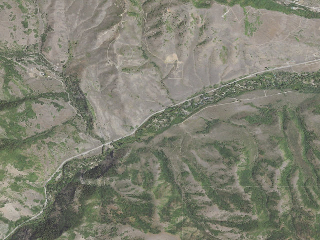 Aerial image of Lower Meadows Campground