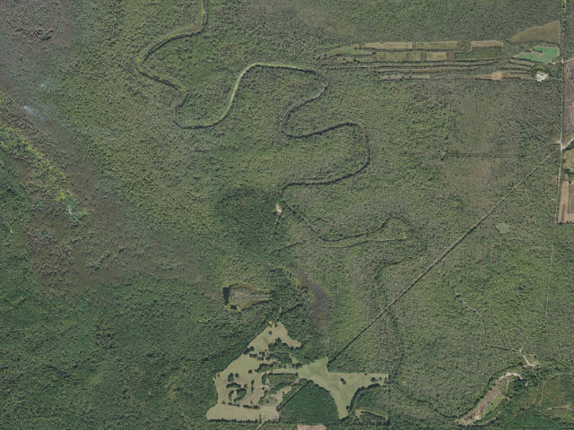 Aerial image of Lower Mound Camping Area