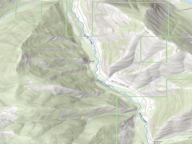 USGS topographic map of Lower Petty Creek B