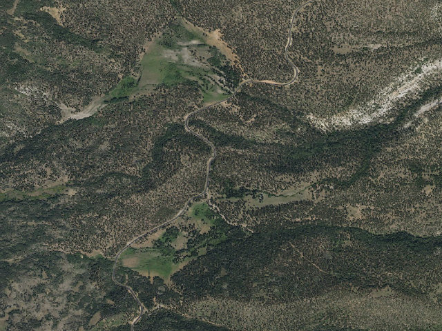 Aerial image of Lower Pleasant Creek Campground