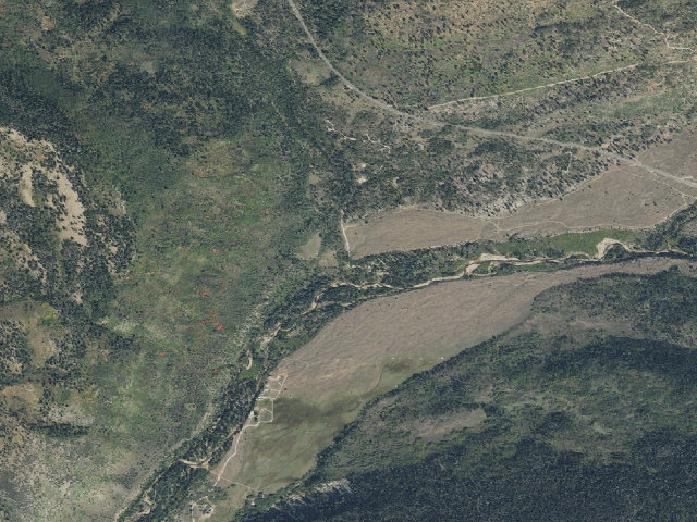 Aerial image of Lower Provo River