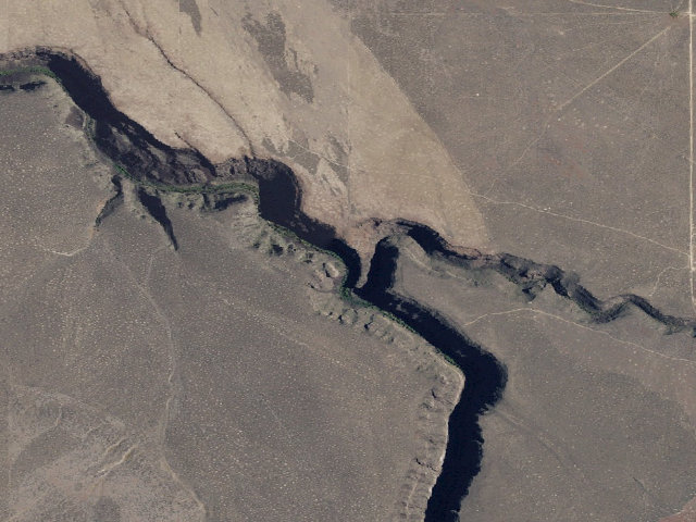 Aerial image of Lower Salmon Falls Creek Wilderness Study Area