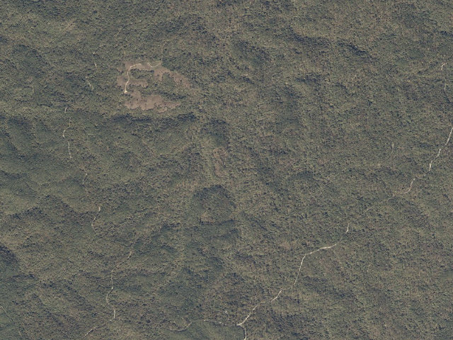 Aerial image of Lower Shoals Trail Shelter Site