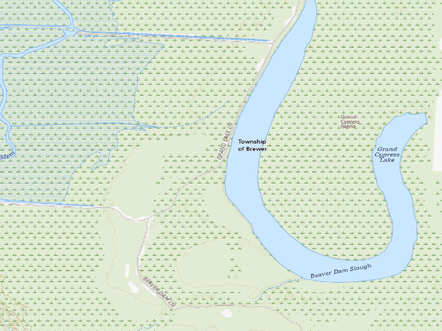USGS topographic map of Lower Vallier Access Camping Area #1