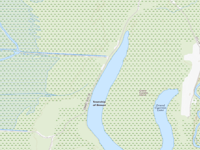 USGS topographic map of Lower Vallier Access Camping Area #2