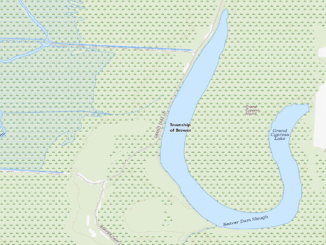 USGS topographic map of Lower Vallier Access Camping Area #3