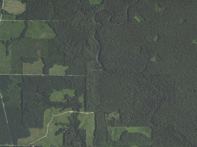 Aerial image of Lower Weir Camping Area