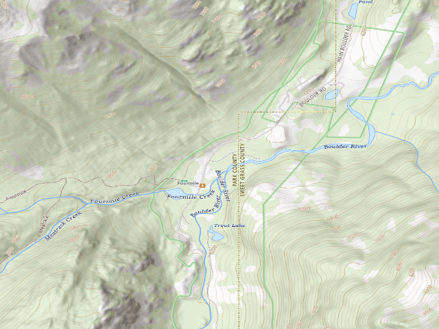 USGS topographic map of Lowerfourmile-01A