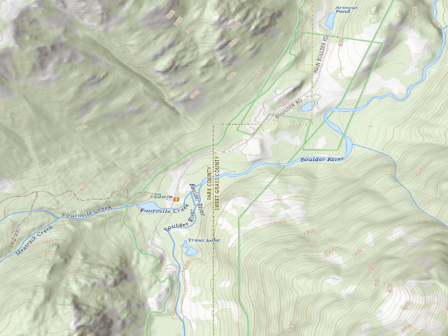 USGS topographic map of Lowerfourmile-01C